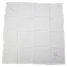 Hermes Cotton White Women Handkerchief Constellation Star Embroidery Fashion