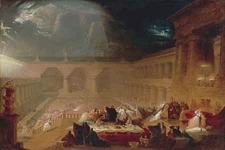 Belshazzar's Feast Painting by John Martin Reproduction