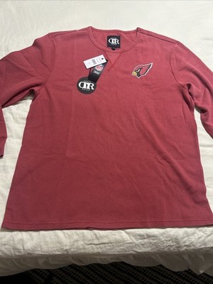 Arizona Cardinals Darius Rucker Shirt Men XXL  Red Waffle Knit Fanatics NFL NWT