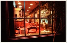 LITTLE AMERICA Wyoming Roadside Window Gas Station Vintage Postcard JM15