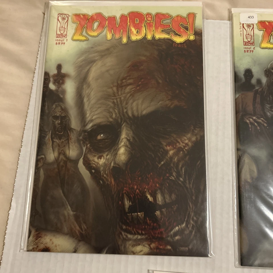 ¡Zombies! Lote de gama alta Feast #1-5 serie completa IDW Comics 2006 Foto 3 de 4