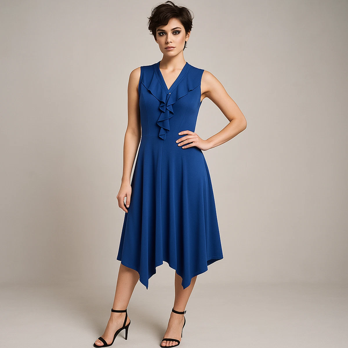 sachin and babi light blue dress Classic Bubble Coat Dress Small / Black Butterfly