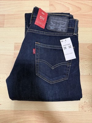 LEVI'S 511 Slim Fit Jeans, W28 L32, Dunkelblau