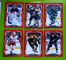 OPC RED BORDER LOT 6 CARD ASSORTED 2025-26 O-PEE-CHEE HOCKEY NHL PLAYERS