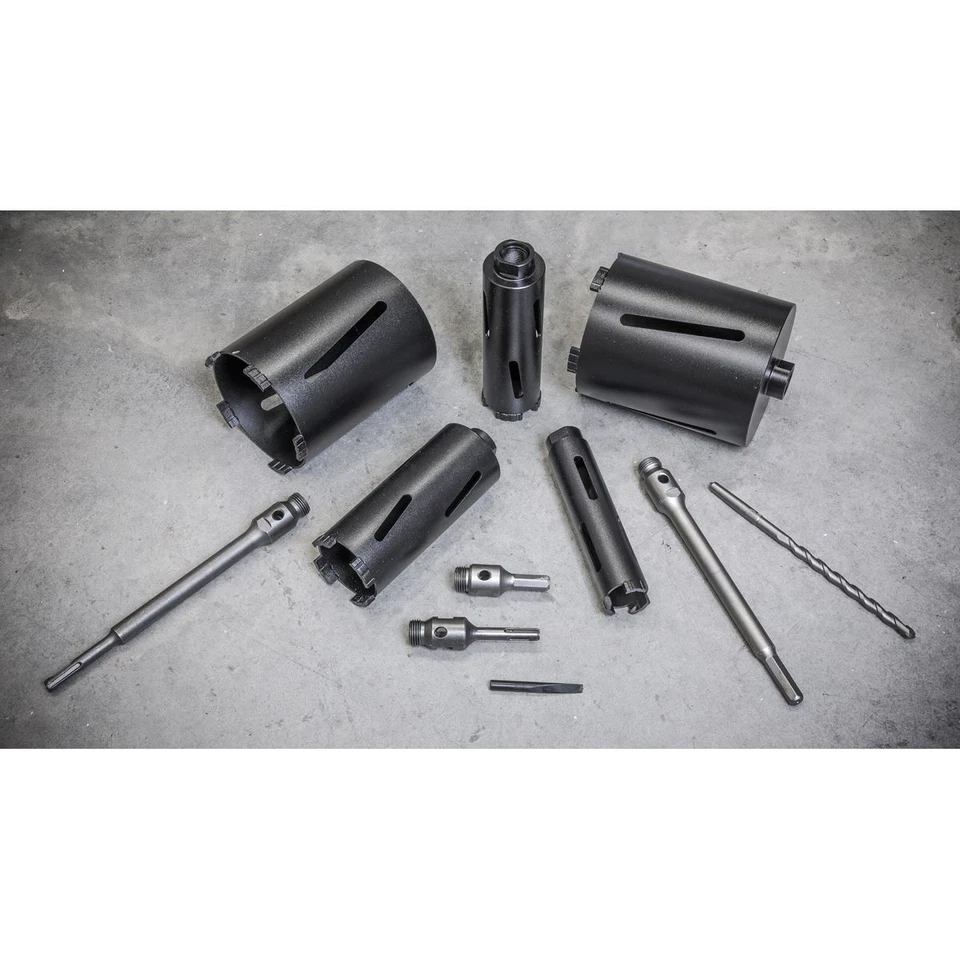 Sealey Diamond 5 Kern Set (�38, 52, 65, 117, 127mm Kerne Mit Adaptern) WDCKIT5 - Bild 3 von 4