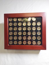 PRESIDENTIAL DOLLAR  40 PCS COIN SET W/ Display BOX Gold Platinum Highlighted