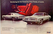 1973 Pontiac Grand Am Magazine Print Ad Centerfold 1973 Pontiac Grand Am Magazine Print Ad Centerfold