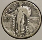 Silver Quarter - Standing Liberty - 1927-D (Minor dings & scratches) [217]