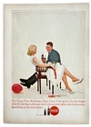 Vtg Coca Cola Print Ad 1963 Kids Drinking Coke After A Party Kitchen Wall Decor