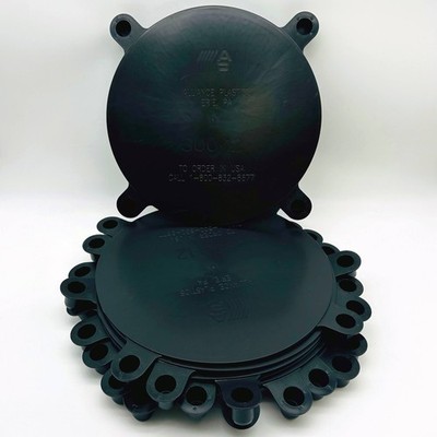 Essentra 30012A Studded Raised Face Flange Protector 12in Blck Quickfit Pk of 10