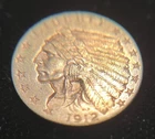1912 U.S. $2.50 Gold Coin * Indian Head / Quarter Eagle MS+ coin