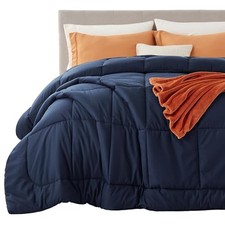 Comforter Duvet Insert - Quilted Comforters Cal King California King Navy Blue