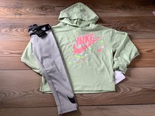 Nike Girls Hooded Top  Leggings Outfit Size 4 NWT 