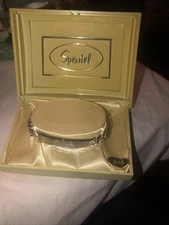 Vintage 60’s To 70’s Speidel Silver Tone Engravable 6 1/2” ID Bracelet