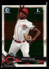 Hunter Greene - 2018 1st Bowman Chrome Prospects Base #BCP48 Cincinnati Reds