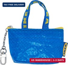 IKEA Key Coin Purse KNOLIG Bag Small Blue with One Zipper Bag 1 set