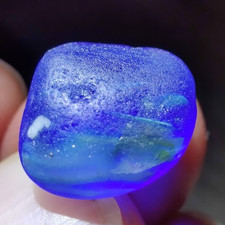 Flawless Layered Cobalt Blue Multi Stunner 2 - Real Davenport Beach Sea Glass