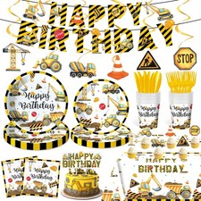 Construction Birthday Party Supplies Construction Party Decorations Includes Pla