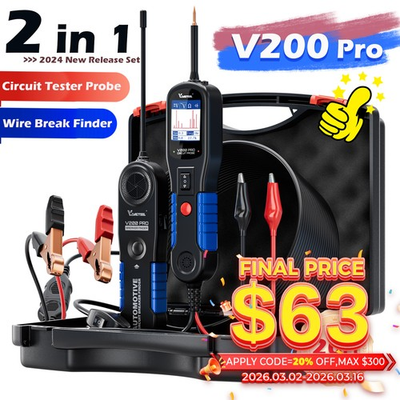 #ad 12V 24V Circuit Tester Electrical Diagnostic Power Probe Wire Breaker Trace Test $79.00