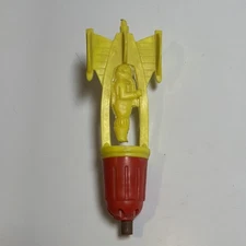 Vintage Cap Bomb Rocket Royal Toy Mfg, Co. Red Yellow Spaceman Drop Rocketship
