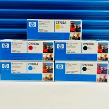 Genuine HP Color LaserJet 1500 2500 Black, Yellow, Cyan, Magenta Printer Toner