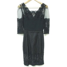 DOLCE&GABBANA Saltoria Italiana Lace Dress One Piece Size 36 Black  Women USED