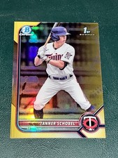 2022 Bowman Draft Chrome Tanner Schobel GOLD /50