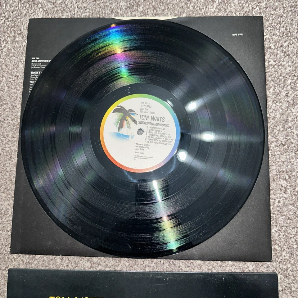 Tom Waits - Swordfish Trombones (UK LP Island ILPM 9762) Used F1 - Image 3 of 4