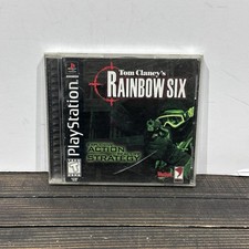 Tom Clancy's Rainbow Six PS1 W/ Manual (Sony PlayStation 1, 1999)