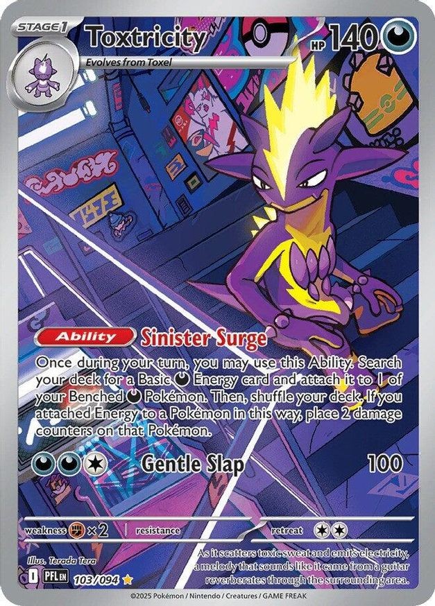 Pokemon Toxtricity (103/146) Phantasmal Flames LP HOLO