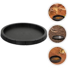 Reptile Water Dish Plastic Food Feeder Bowl Reptiles Water Tray Food Feeder Dish
