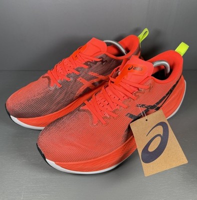 Rare Asics Superblast Sunrise Red/Black Running Lightweight Trainers UK10 NEU