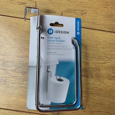 INTER DESIGN Über Tank Seiden Toilettenpapier Metall Halter BRANDNEU