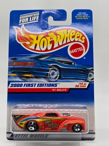 2000 Hot Wheels First Editions '41 Willys 14 of 36 Cars Collector # 74
