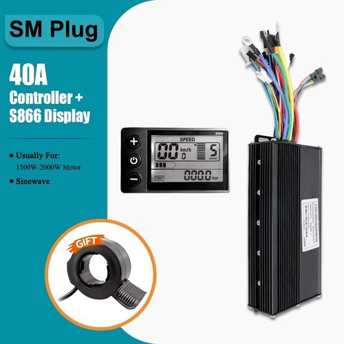 E-bike Three-Mode Sine Wave Controller 24V-48V 17A-40A w/ LCD Display 250W-2000W - Picture 34 of 36
