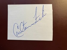 Carlton Fisk Autograph - MLB HOF