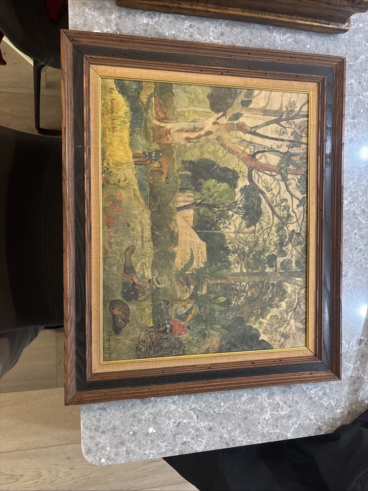 Pintura al óleo Te raau rahi (el gran árbol) Foto 3 de 4