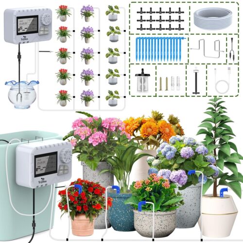 Automatic Watering System Kit DIY Plant Watering Device with Customize Schedule