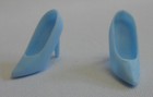 Barbie Doll Cinderella Shoe LIGHT BLUE High Heel Pump Disney Store Princess Excl — photo 3
