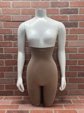 NWT Spanx HIGHER POWER SHORT Café High Waist Mid Thigh Shaping Shorts Size M