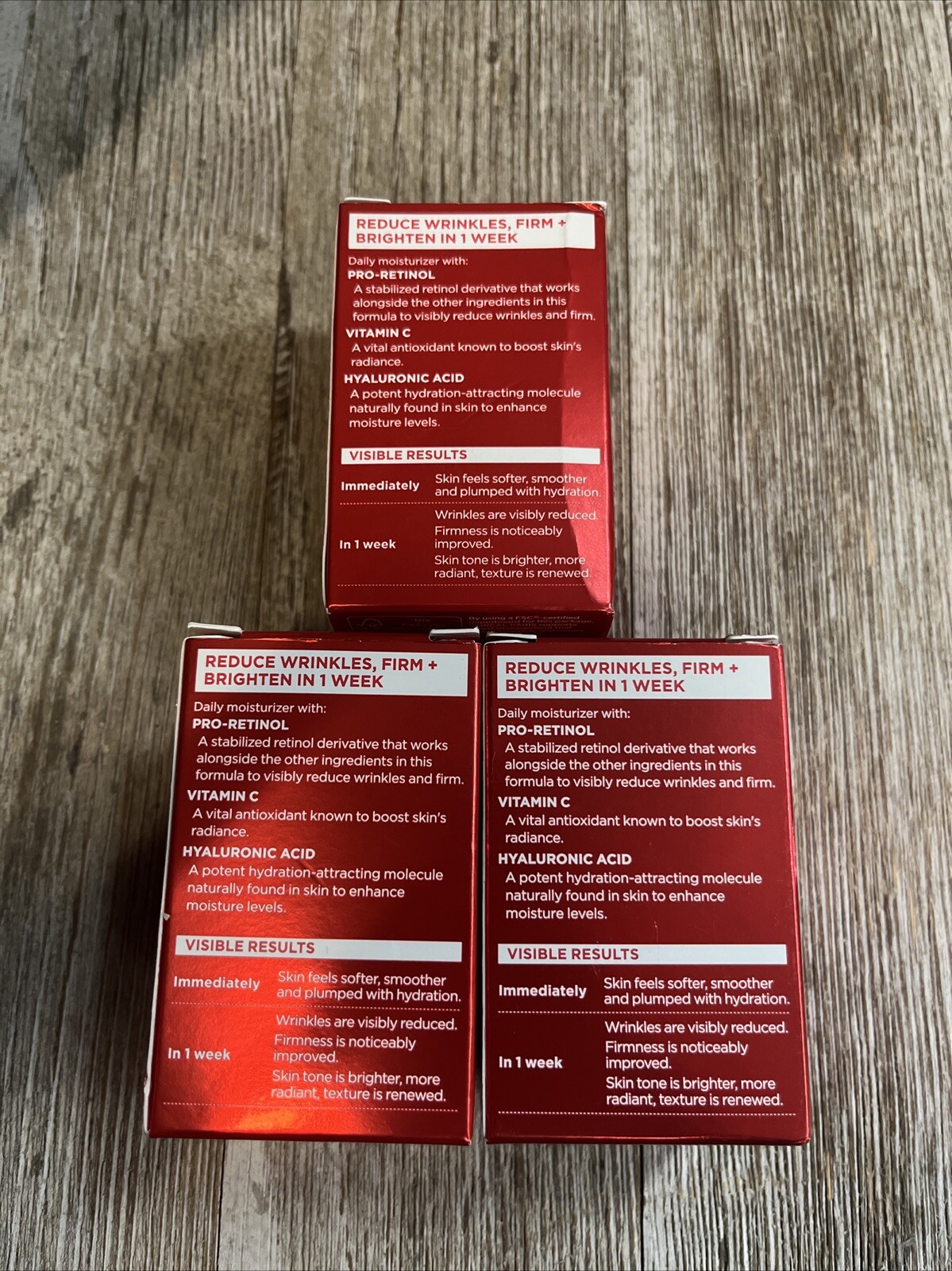 3 Pack LOREAL REVITALIFT Triple Power AntiAging Moisturizer Trial Size