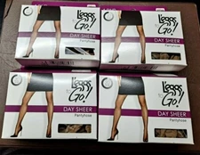 4 pair Leggs to Go! Day Sheer Pantyhose Size Q15220 Nude