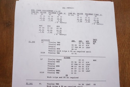 1988 Sheffield Area Tinsley Eastern Region Timetable Railway Fasc Trip Notice - Picture 3 of 6