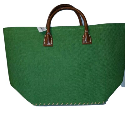 Tote Bag Green MSC Collections New With Tag 19'' Beach Tote Carry All Arm Bag