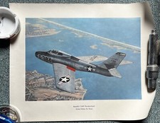 Lot de 3 affiches avions US air force vintage