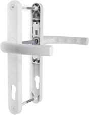 JCP UPVC Door Handle Pair Set Sprung 92 PZ 92mm, Backplate 240mm X 30mm (211mm 