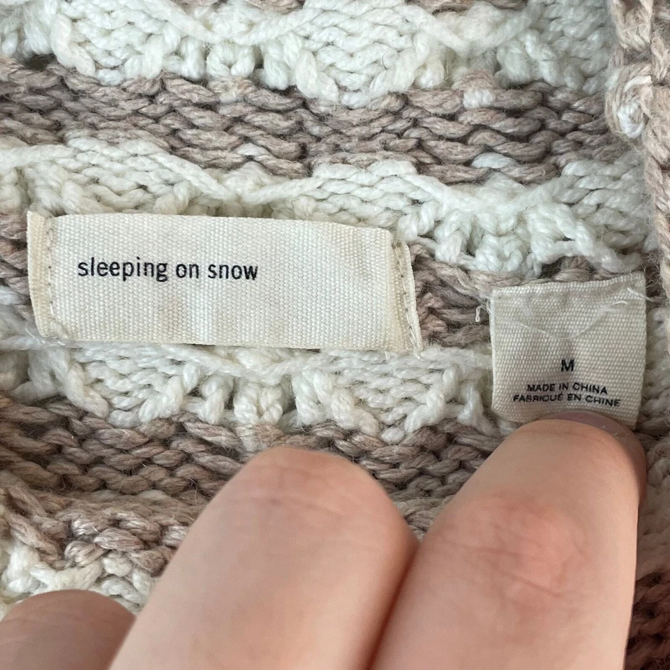 Свитер Anthropologie Sleeping On Snow вязаный крючком с попкорном размер M - Изображение 3 из 4