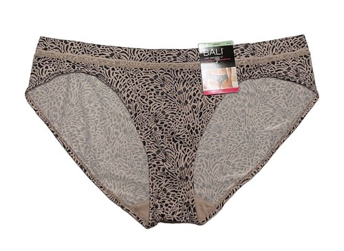 NWT Bali One Smooth U Bikini Panties Size XL/8 Multicolor Design