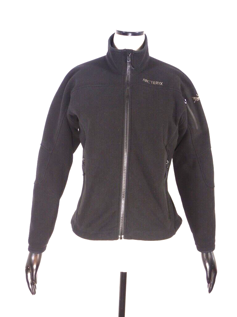 Arc'teryx Giacca Pile Donna Nera Polartec Made in CANADA Taglia MEDIA