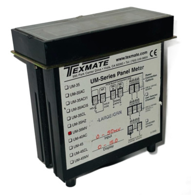 UM-35MV Panel meter, Input: 0-50 mVDC Display: 0-1000 120 VAC Powered,Digital, 3